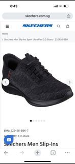 Skechers Men Slip-Ins Sport Ultra Flex 3.0 Shoes - 232458-BBK