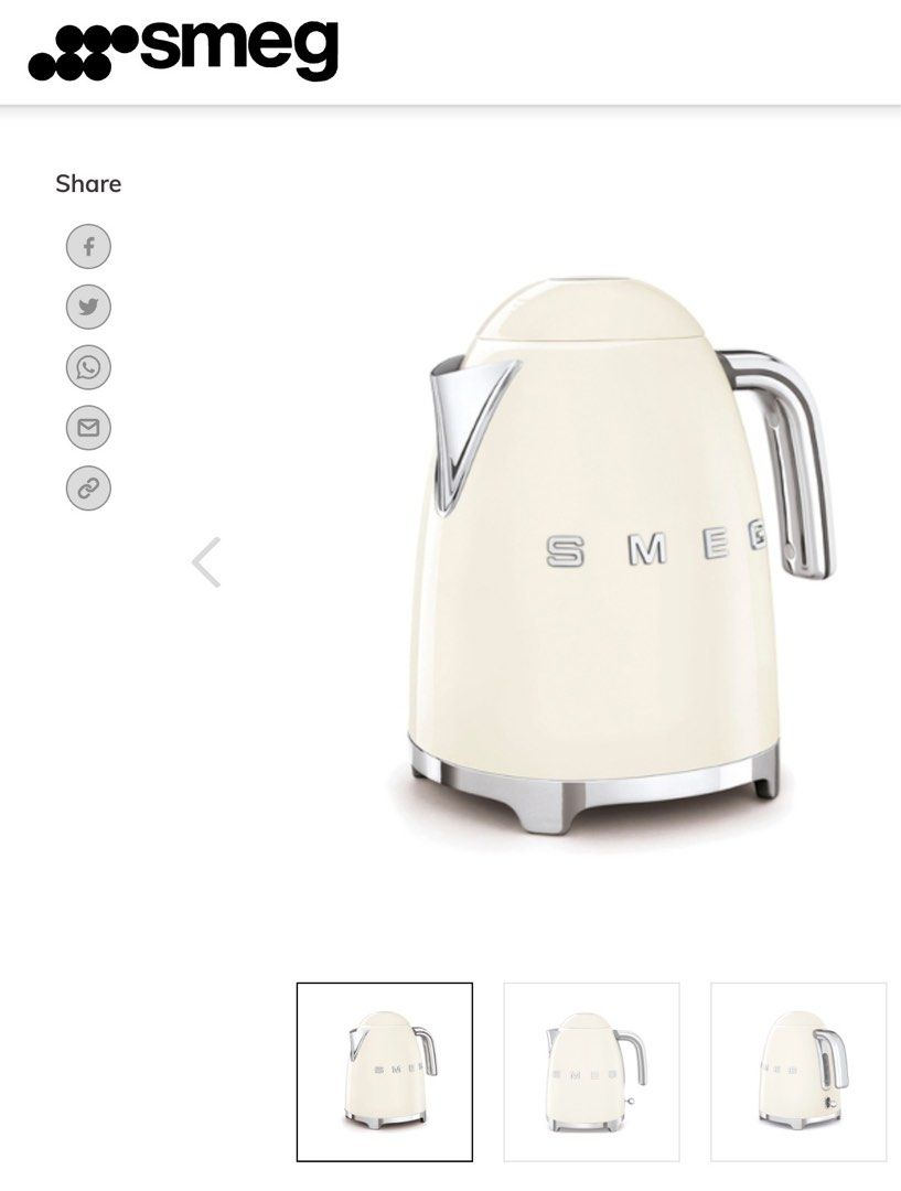 SMEG Kettle, TV & Home Appliances, Kitchen Appliances, Kettles
