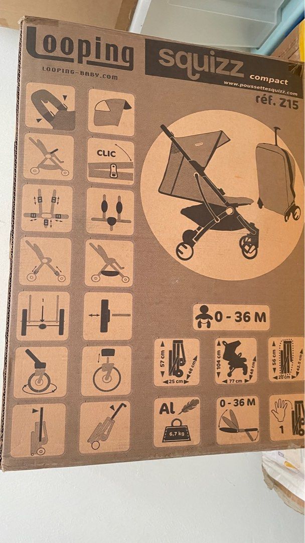 Squizz Looping stroller Full set accessories come with box