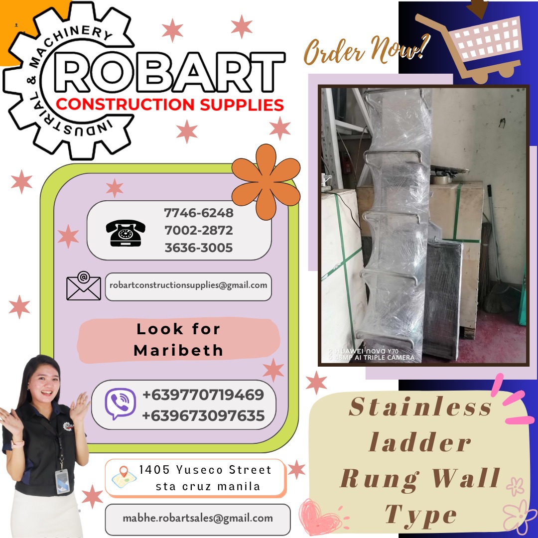 Stainless ladder Rung Wall Type, Commercial & Industrial, Construction ...