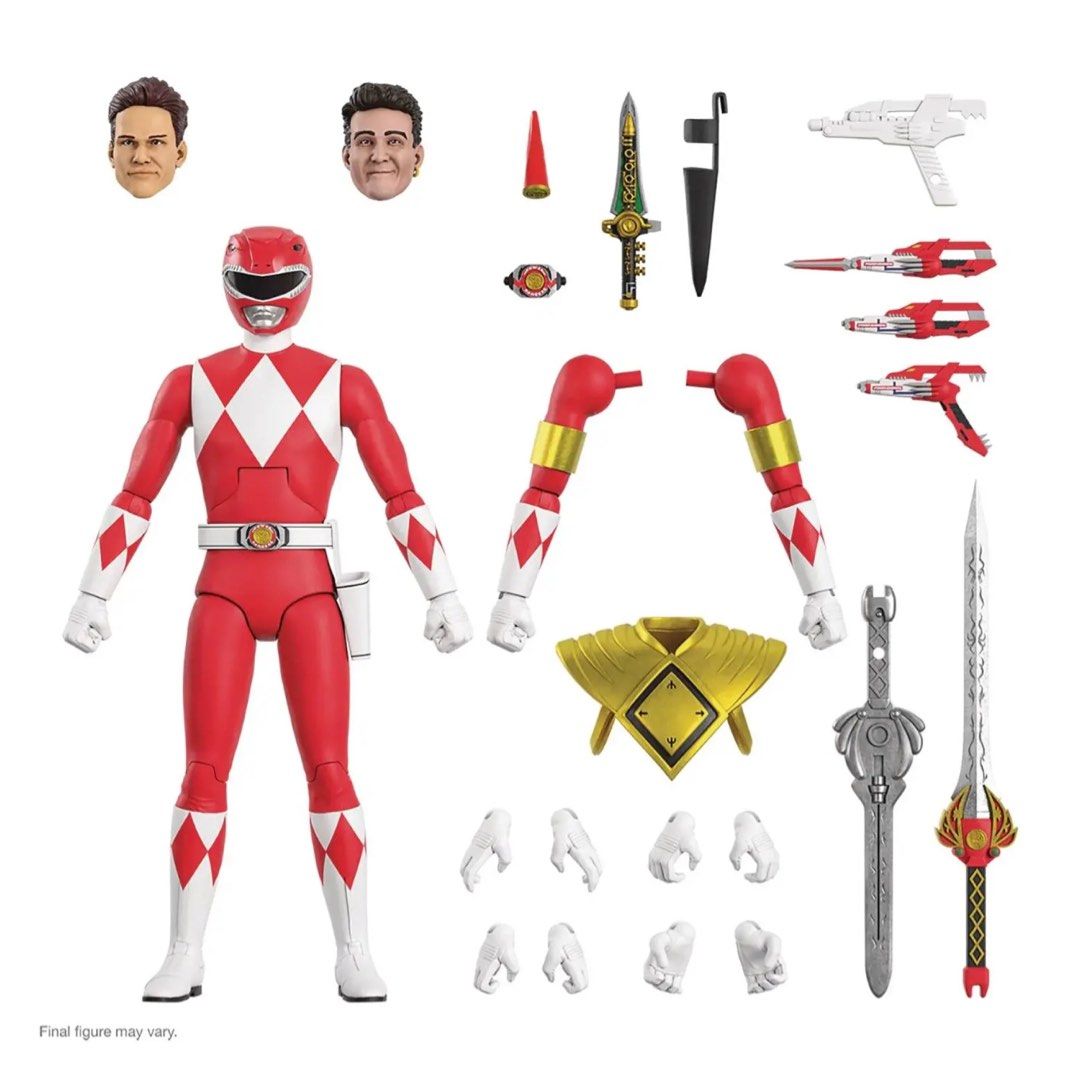 Super 7 Mighty Morphin Power Rangers Red Ranger Figure, Hobbies & Toys,  Toys & Games on Carousell