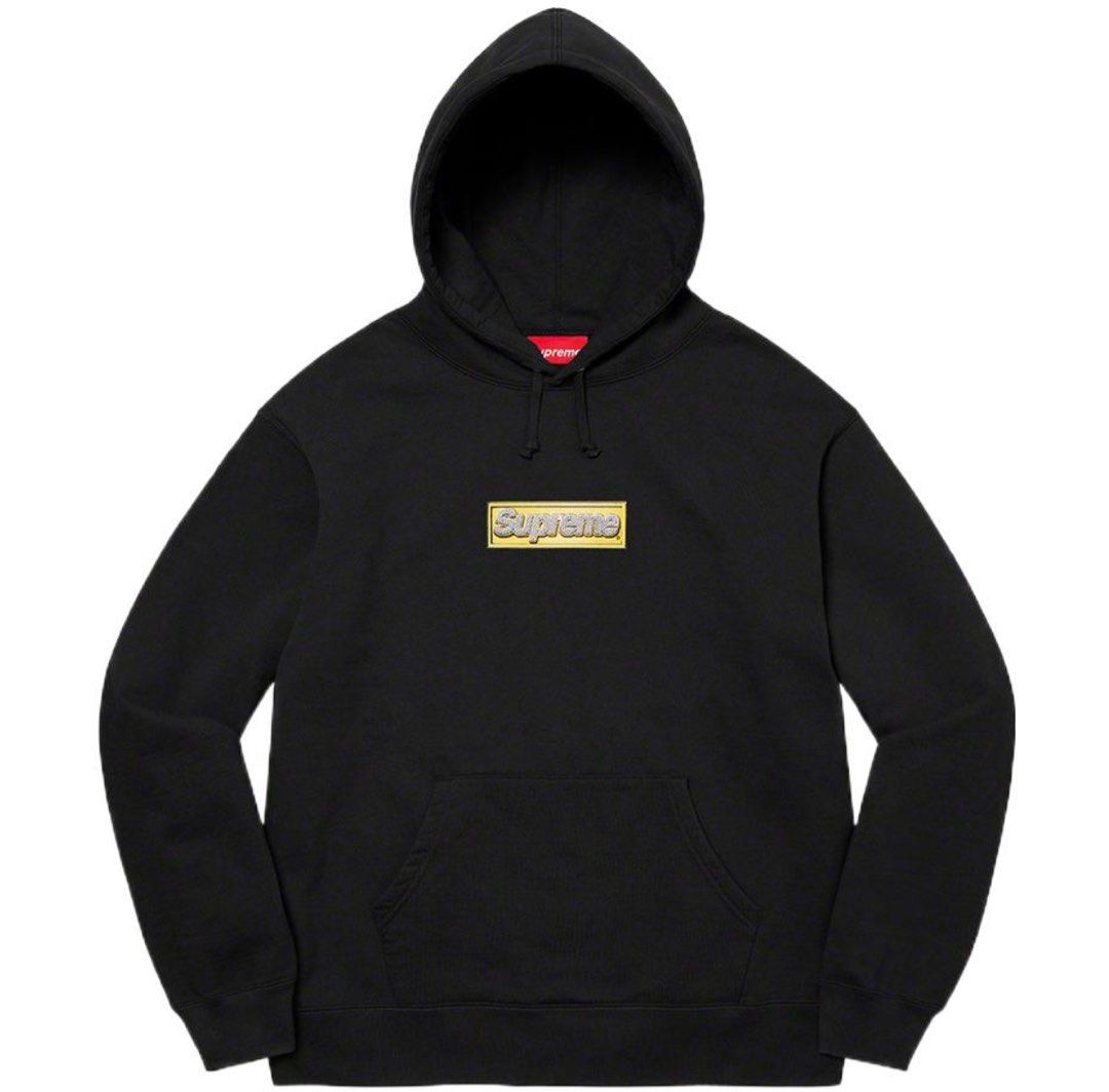 Supreme 衛衣L bling box logo hooded sweatshirt , 名牌, 服裝- Carousell