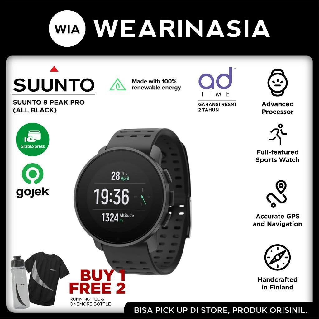 Suunto Peak Pro Multisport Smartwatch Original Garansi tahun