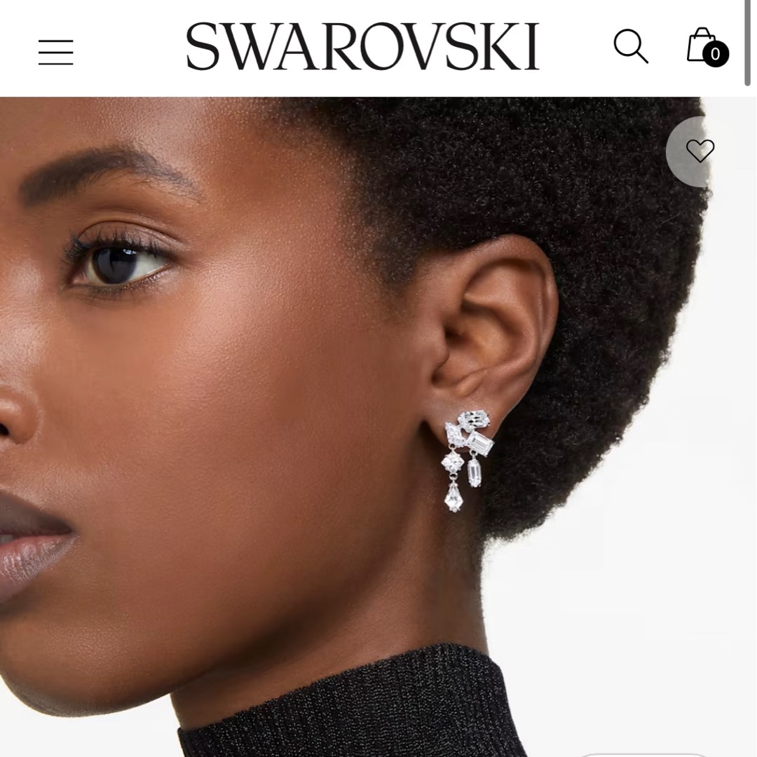 Swarovski crystal shop circle earrings
