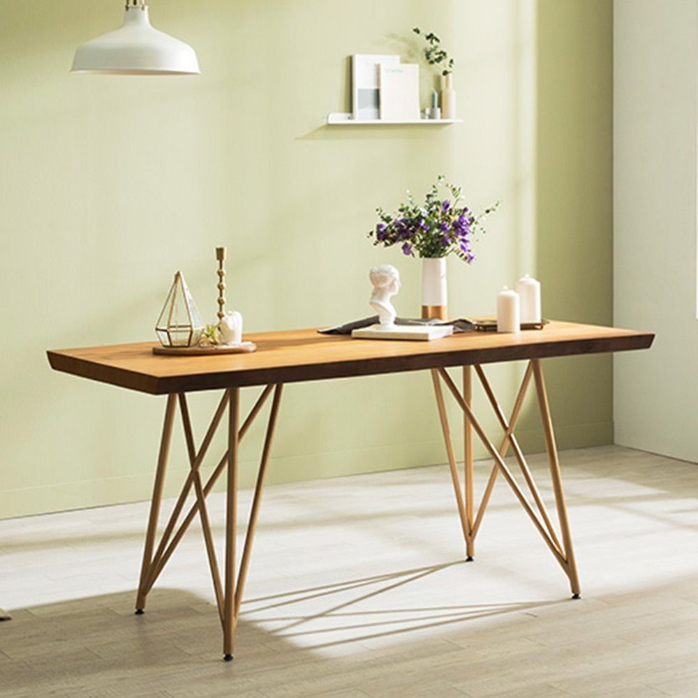 Tavolo Scandinavian Natural Woodslab Table with X Legs 1900