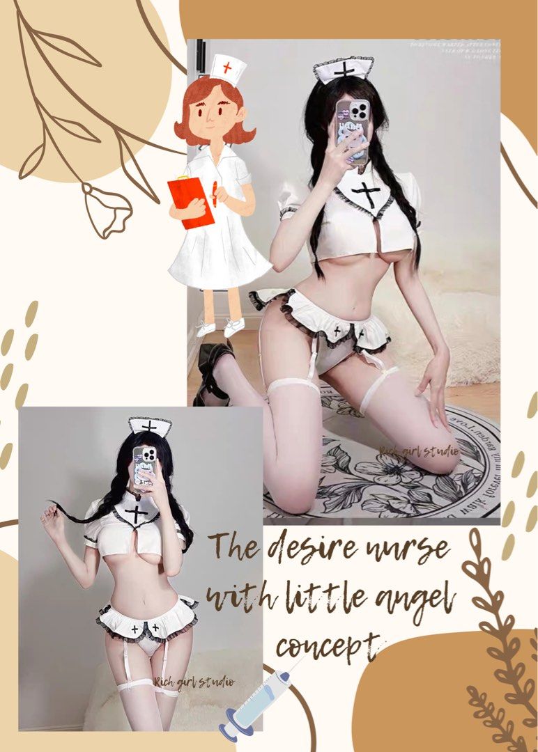 The desire nurse with little angel concept sexy lingerie * Premium Quality  * (Spring Sales), Womens Fashion, New Undergarments & Loungewear on  Carousell
