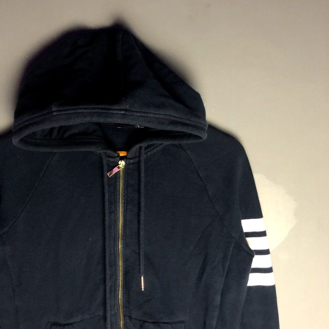 Thom Browne 4 Bar Zip Jacket (Category: Coats, Jackets and Outerwear) located in Quezon City. Submitted by cityboycrates_ph (Listing ID 1266417896, Image 2). Description: WTS Thom Browne 25 length 19 width Excellent Condition Color rate 9.5/10 cut necktag.