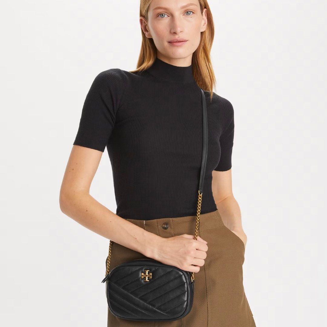 Tory burch fleming chevron top camera bag