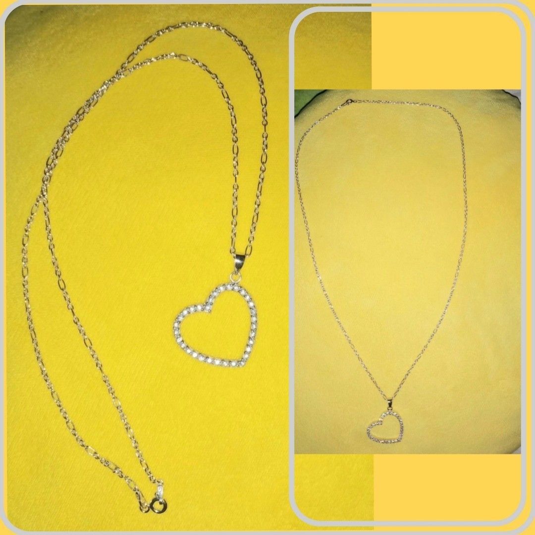 Unisilver heart necklace top