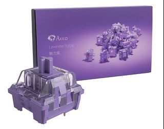 USED Akko Lavender Purple [Tactile] Switches - 45 x 2 boxes