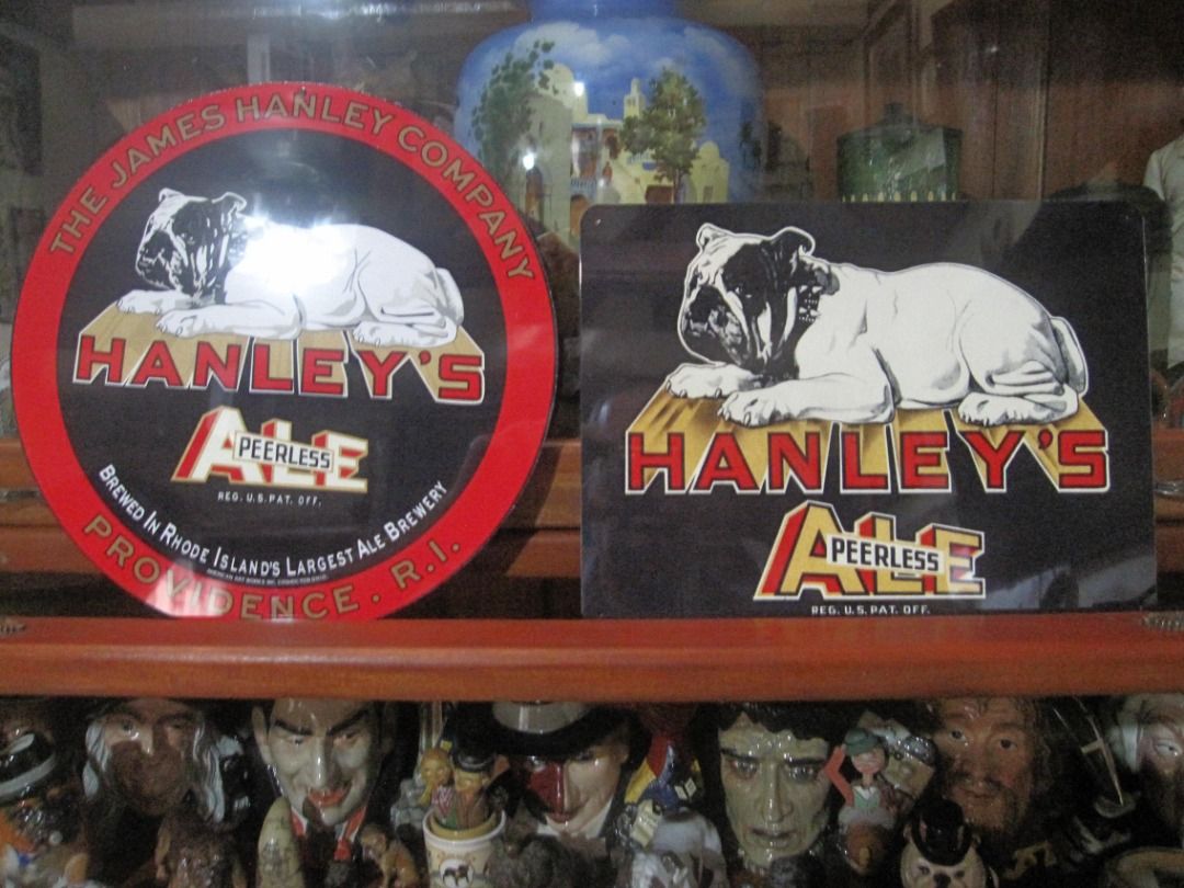 Vintage Hanley's Ale Bulldog Tin Advertising Signs, Hobbies & Toys ...