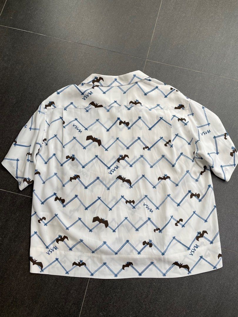 Visvim Copa Shirt S/S Bats size 2, 男裝, 上身及套裝, 西裝- Carousell