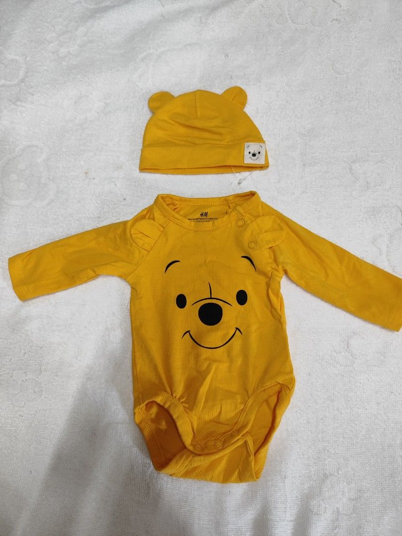 Winnie the pooh onesie w bonnet Babies Kids Babies Kids
