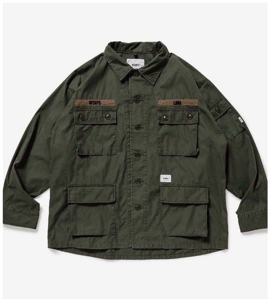 WTAPS 19SS JUNGLE LS SHIRT 恤外套軍綠Olive Drab size XL 04, 男裝