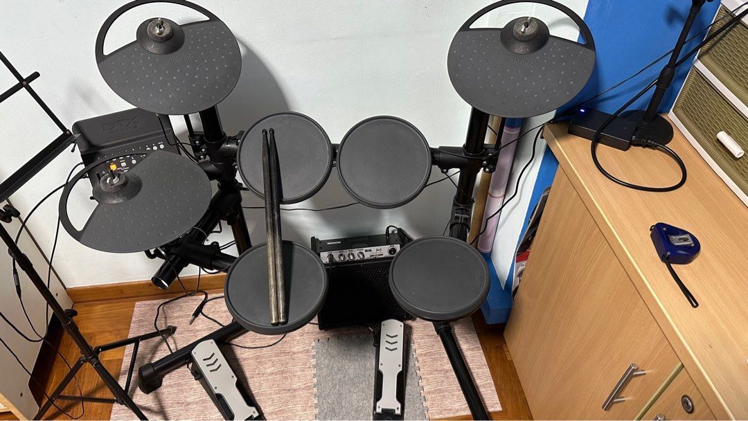 Yamaha dtx400k sales electronic drum set