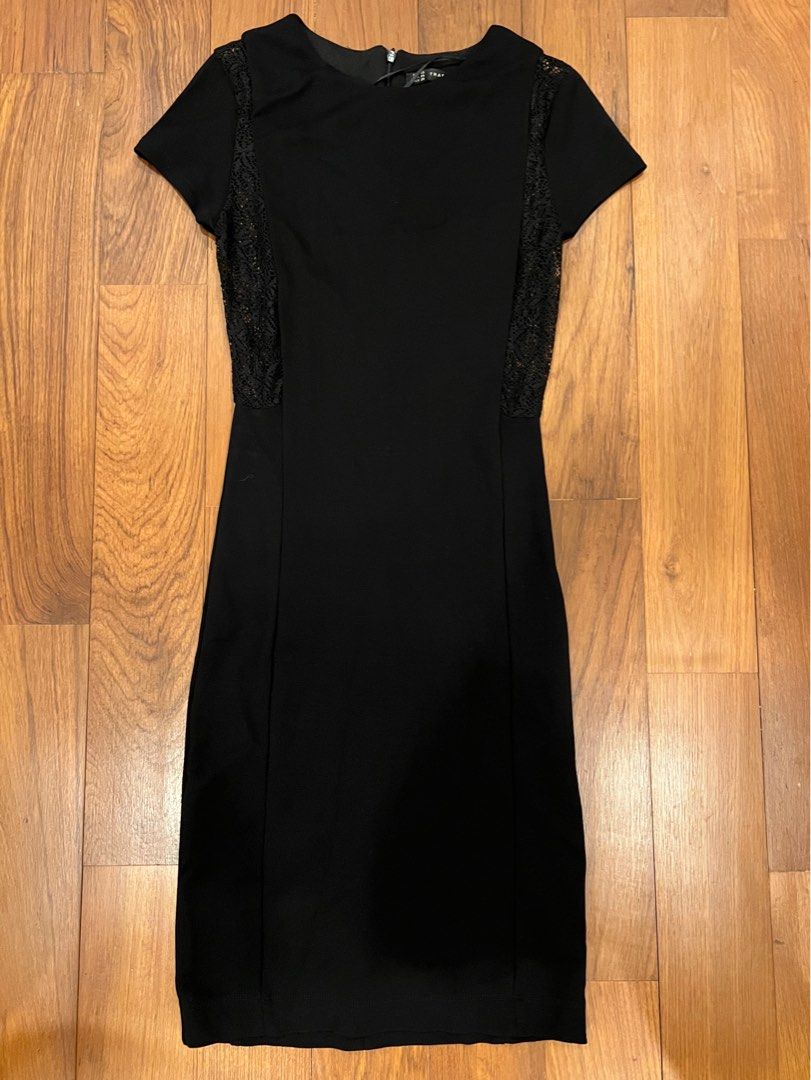 Zara trf black dress online