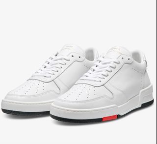 Affordable white leather sneakers online
