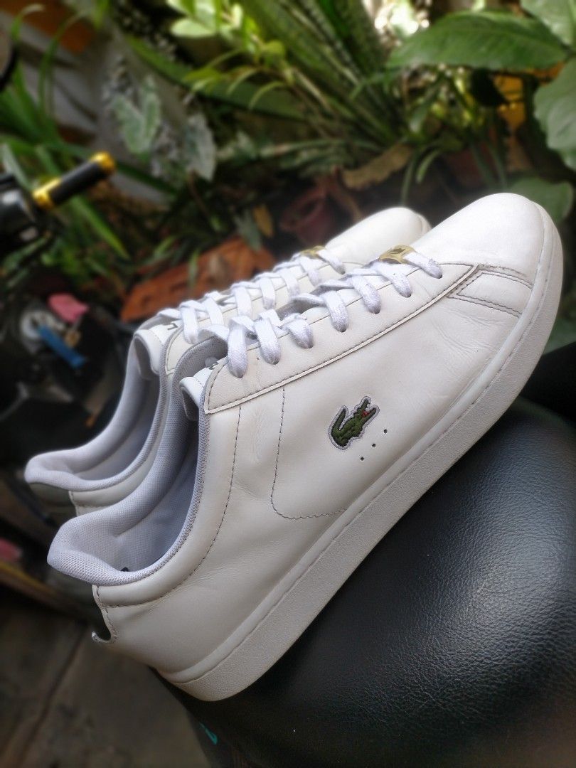 11 MEN Lacoste All White Leather Shoes Men s Fashion Footwear