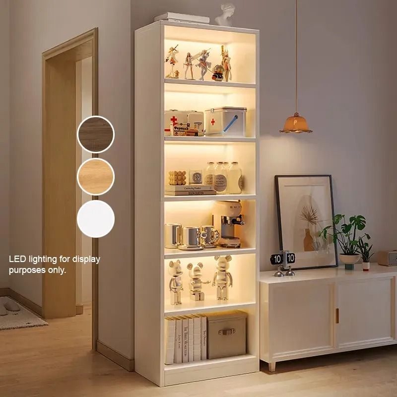 180cm 6 Tier Wood Bookshelf Side Display Storage Rack
