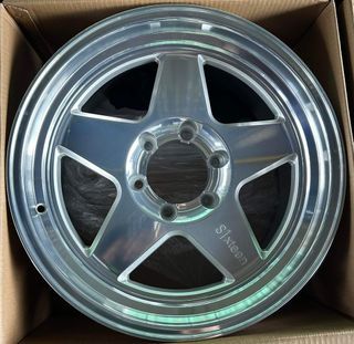 18” SE02 Silver Machine offset 0 Mags 6Holes pcd 139 Brandnew