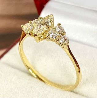 Louis Vuitton Empreinte 18K White Gold 2.0ct Diamond Bangle Bracelet Size Small