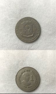 1979 Old Piso Coin Jose Rizal Money for Collectors
