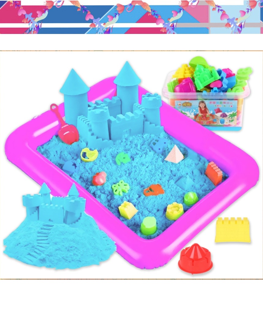1 kg Sand Play Set for Kids Boys and Girls, Hobbies & Toys