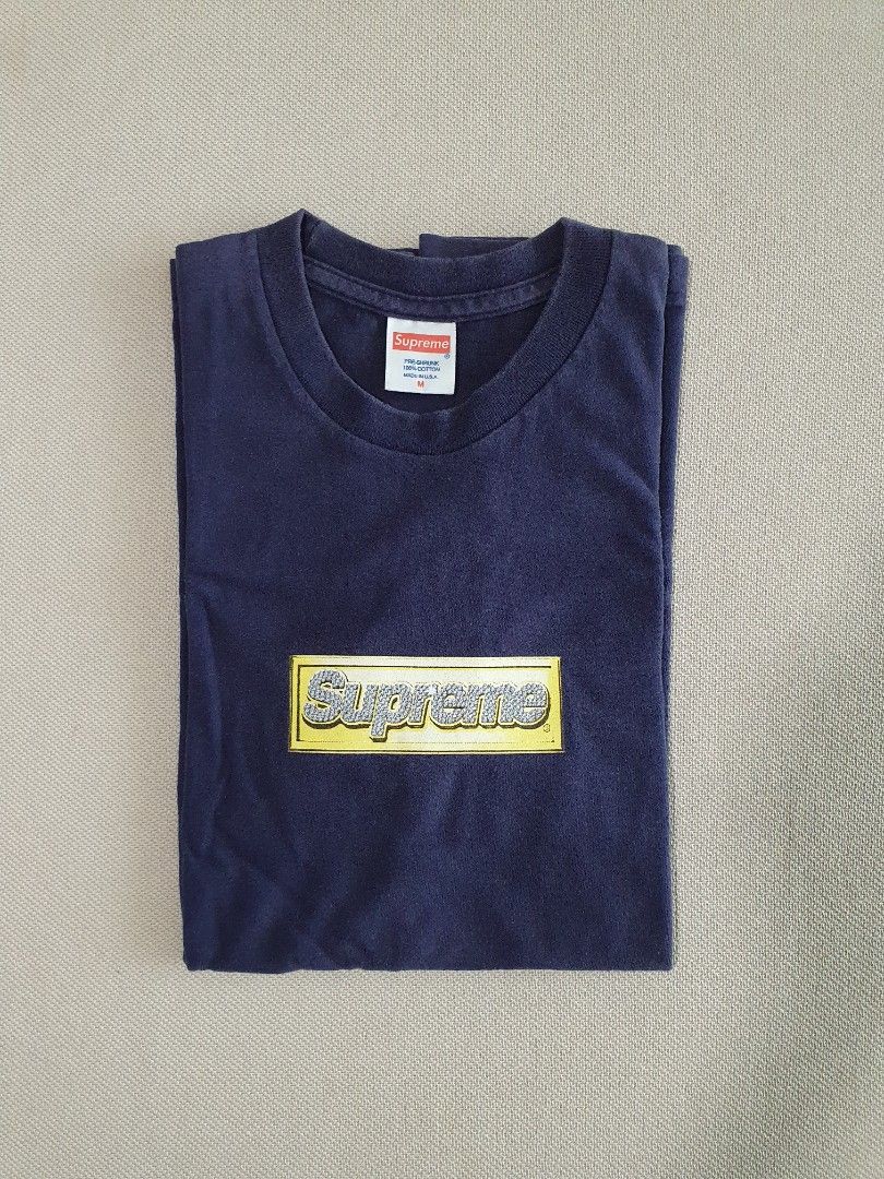 Supreme bling logo tee store