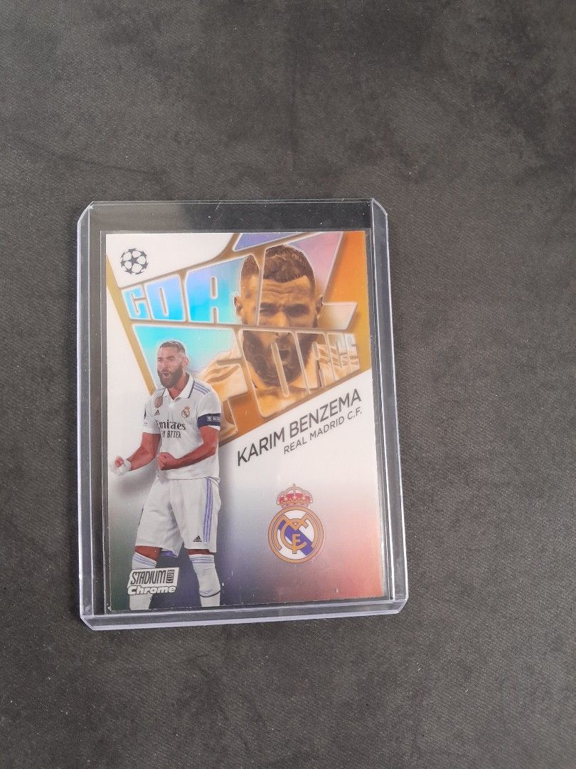 2022-2023 Topps Stadium Club Chrome Karim Benzema Goal Force 