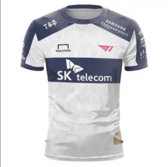 ウェア 2023 T1 Uniform Worlds Jersey 2023 T1 Uniform Worlds Jersey，T1 Team Supporters Men's T -shirts