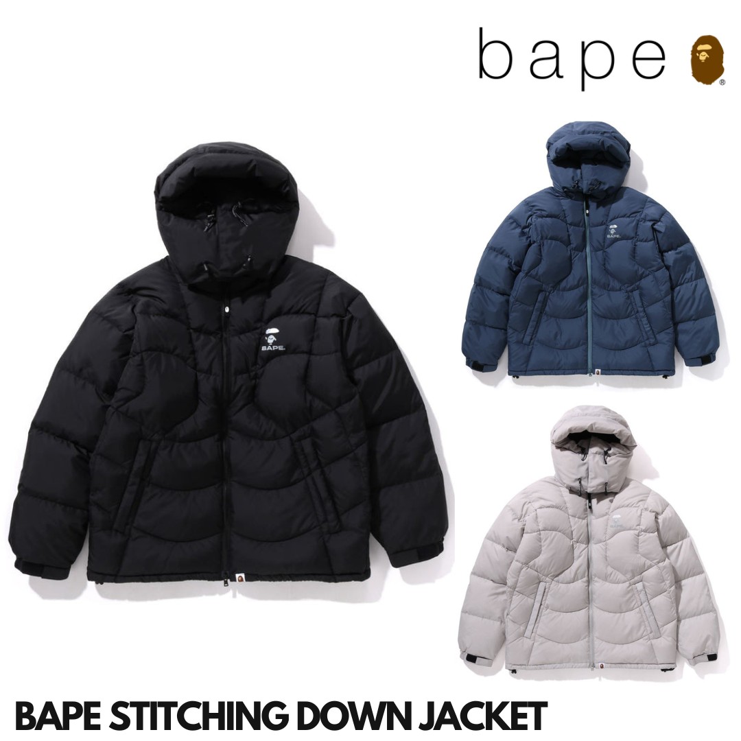 🇯🇵日本代購A BATHING APE BAPE STITCHING DOWN JACKET Bape羽絨外套