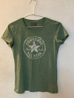 保證正品 CONVERSE 綠色圓領短袖 短T