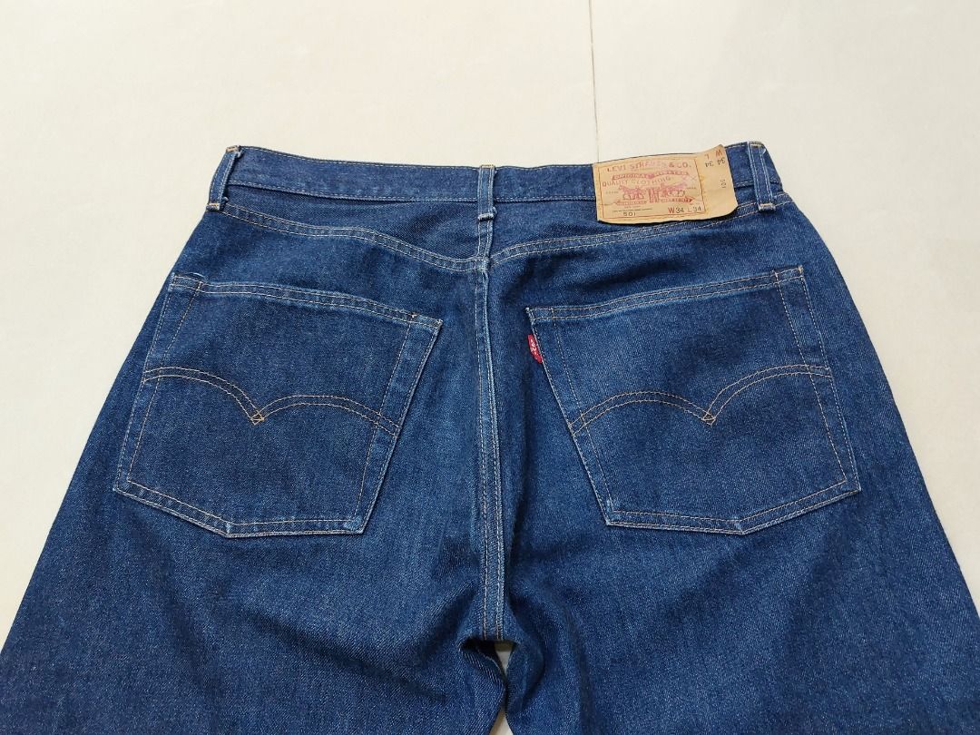 美國Levi's Vintage Cloth 501 赤耳布邊原色丹寧牛仔褲, 他的時尚