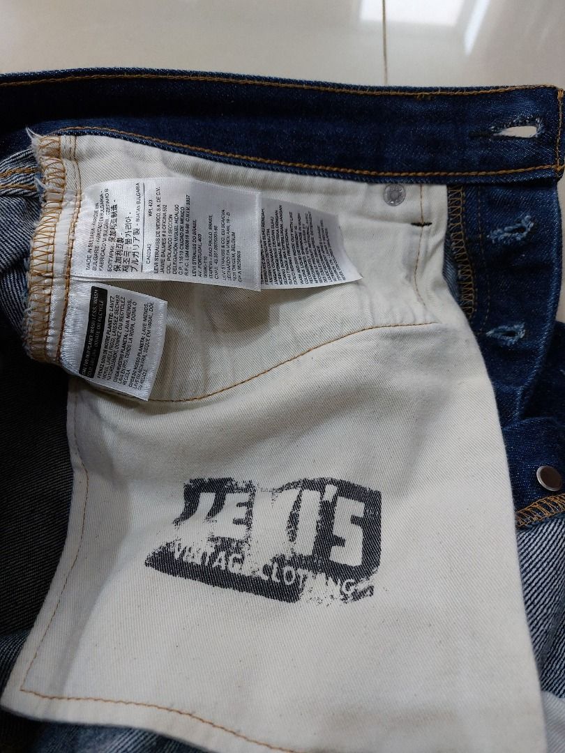 美國 Levi's Vintage Cloth 501 赤耳布邊 原色 丹寧 牛仔褲