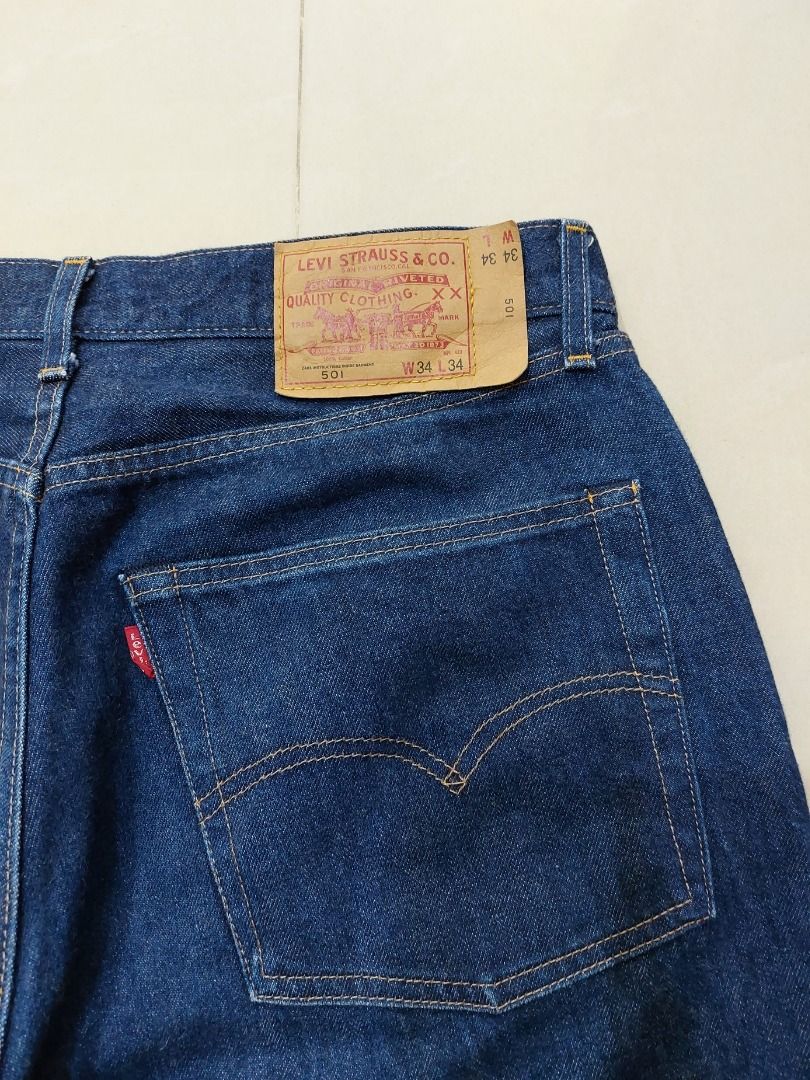 美國 Levi's Vintage Cloth 501 赤耳布邊 原色 丹寧 牛仔褲