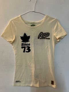 保證正品 ROOTS 米色 短袖 短T