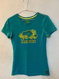 保證正品 ROOTS 湖水綠 蒂芬尼綠短袖 短T
