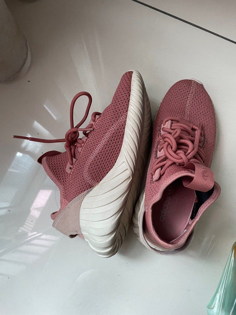 Adidas tubular doom sock primeknit pink top