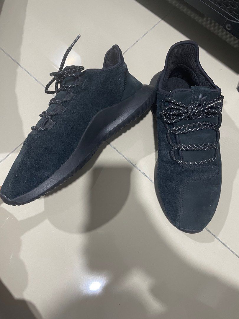 ADIDAS TUBULAR SHADOW SUADE LEATHER BLACK Men s Fashion Footwear