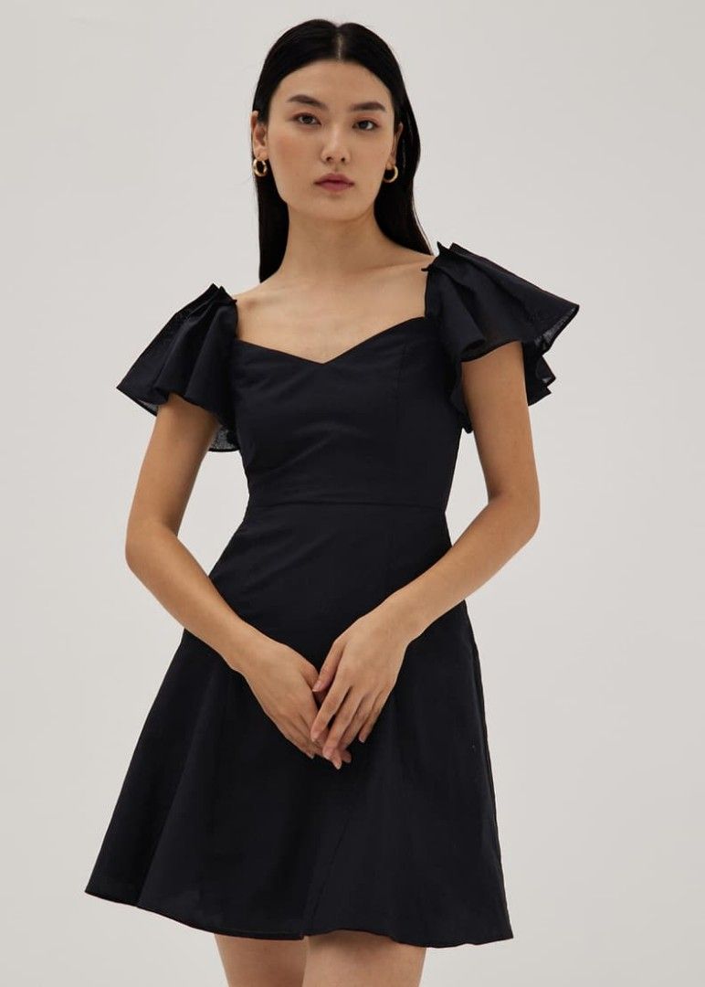 Flutter sleeve swing dress clearance
