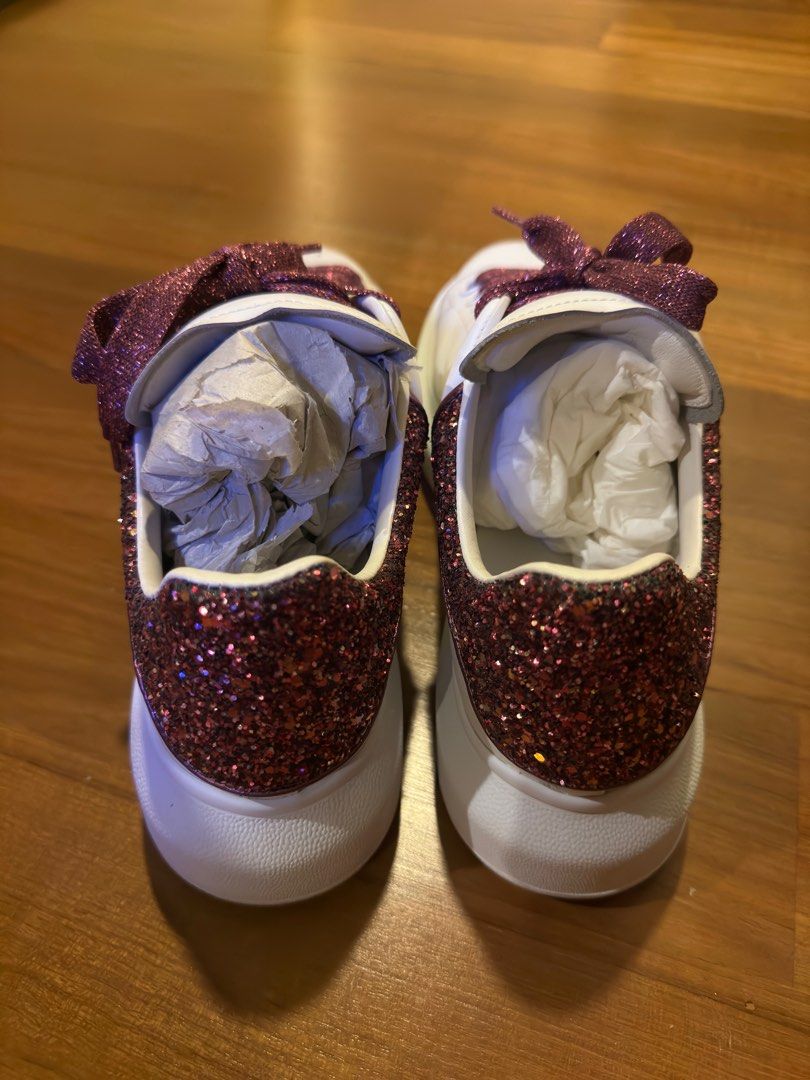 Purple glitter mcqueens top