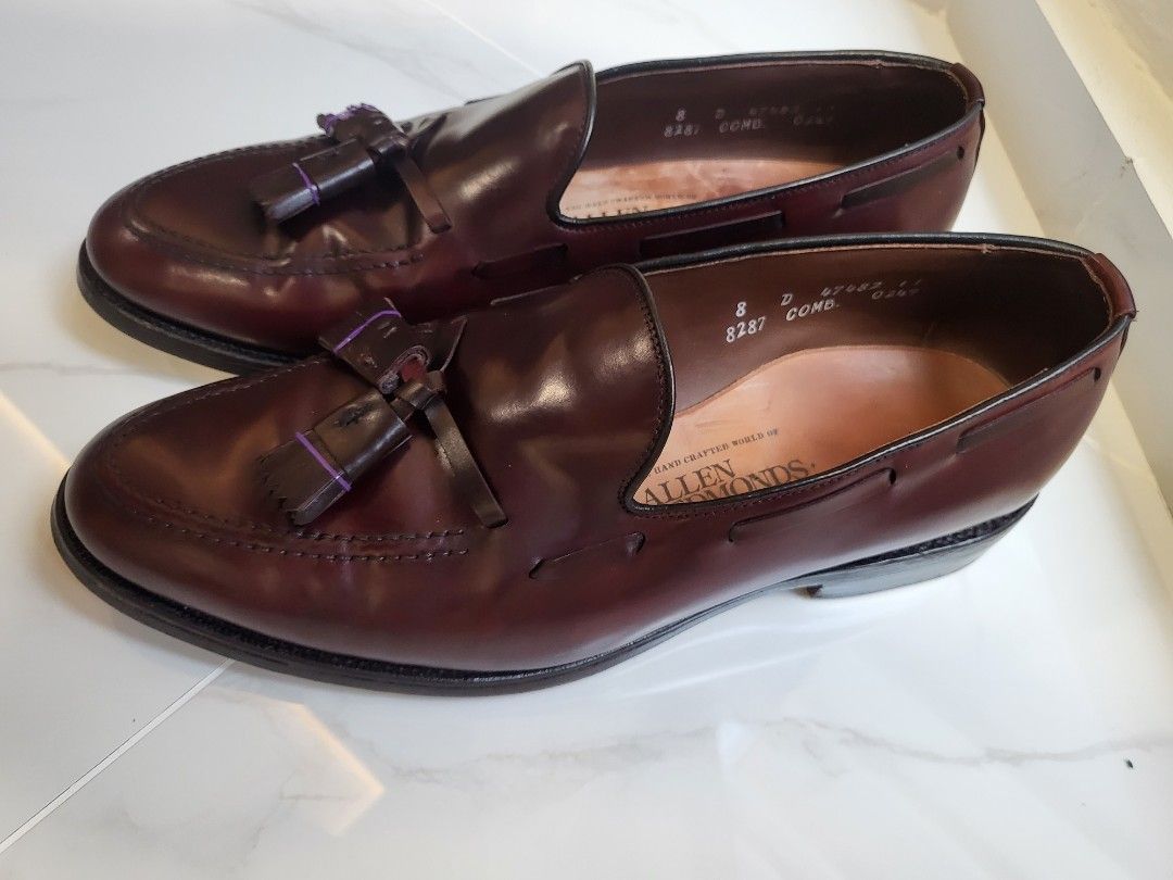 Allen Edmonds Grayson in Shell Cordovan sized 8 D