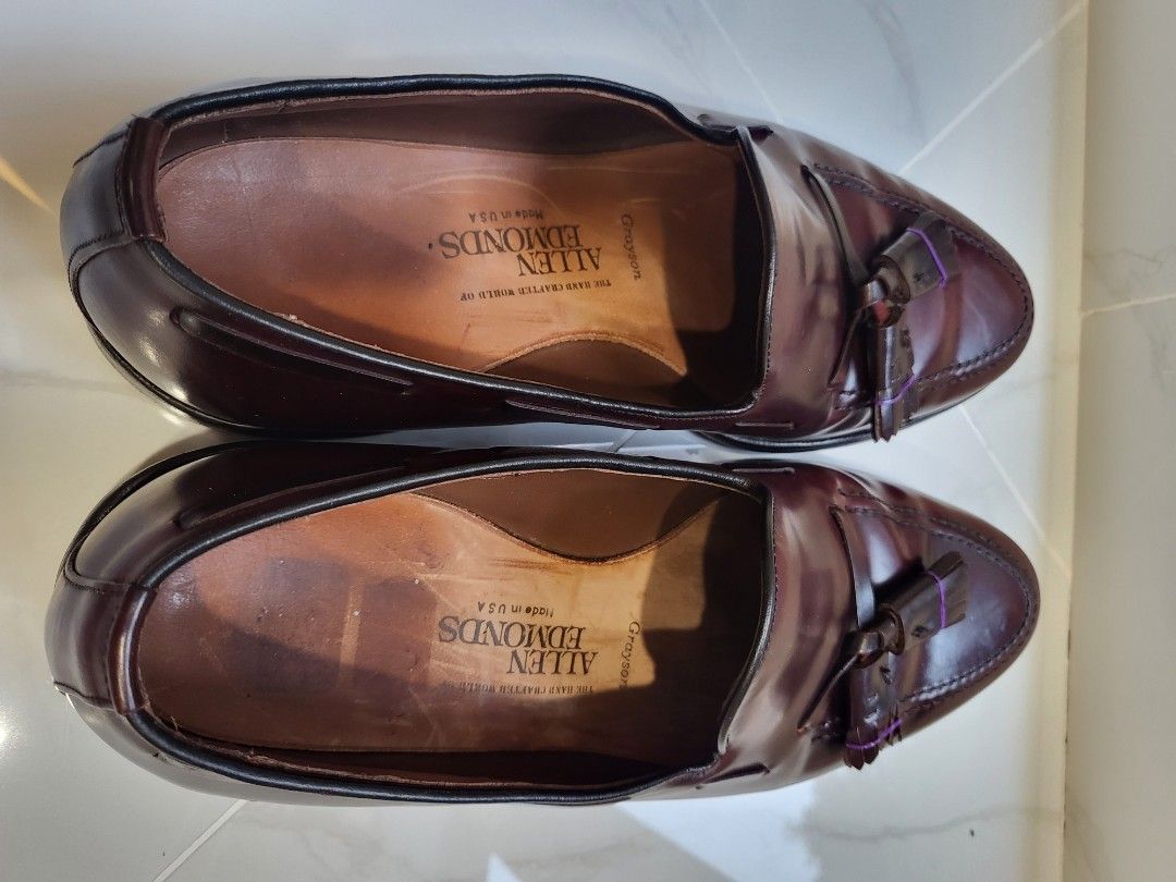 Allen Edmonds Grayson in Shell Cordovan sized 8 D