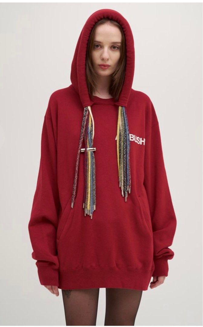 Ambush Red Multi corded Hoodie Unisex