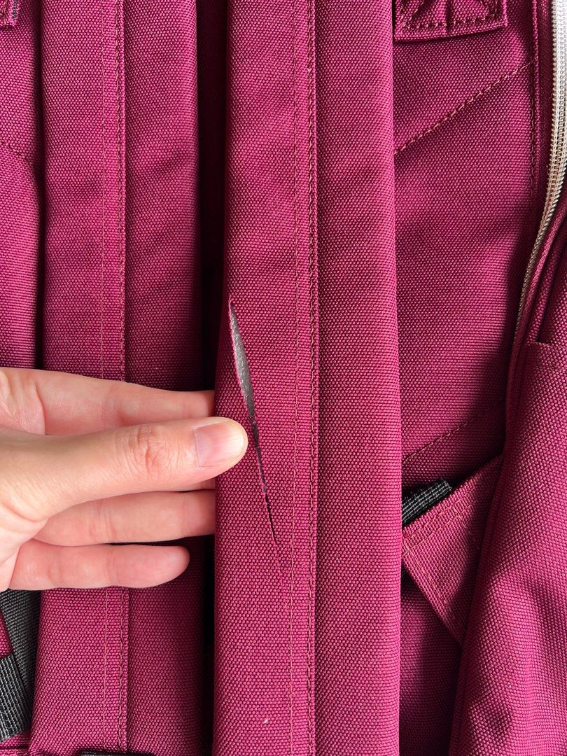 Anello OSB011 Backpack Haversack in Burgundy Maroon (back zip, new