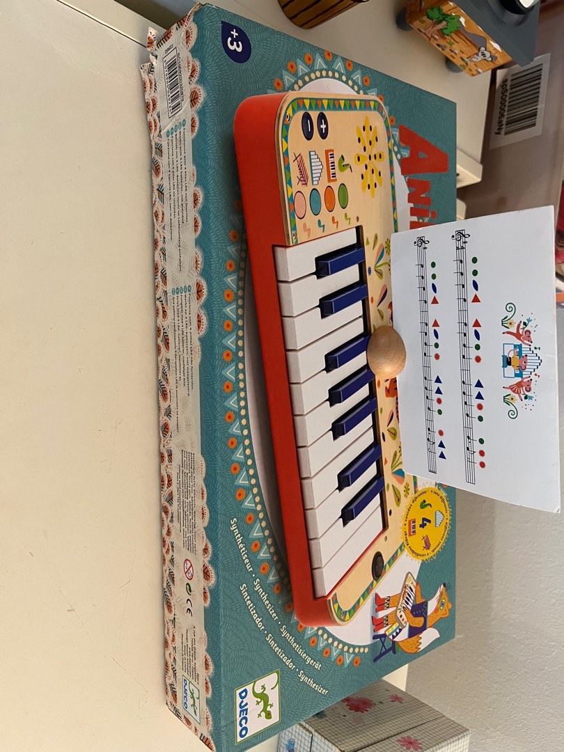 Animambo djeco synthesizer keyboard with box, Babies & Kids, Infant