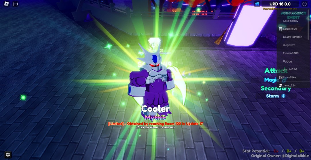 Showcasing New Shiny Cooler Is INSANELY In Anime Adventures