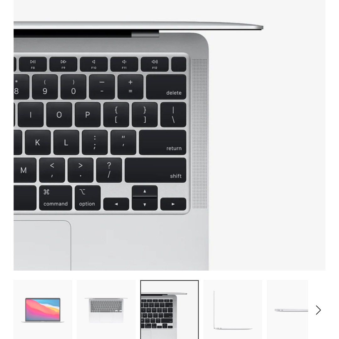 Apple MacBook Air 13-inch 2020 (Category: Laptops & Notebooks) located in Manila. Submitted by navarrowin26503 (Listing ID 1266605100, Image 3). Description: Bought last September 12 2023 for 49k Please be reasonable sa tawad. MacBook Air 13-inch (M1, 2020) × 1 Silver / 8-Core CPU and 7-Core GPU 256GB RFS: Hindi ko mautilize MS Excel skills ko due to differences in shortcut keys 🤣🤣🤣 Barely used…nagagamit ko lang for bingeing Gcash/Bdo payment…
