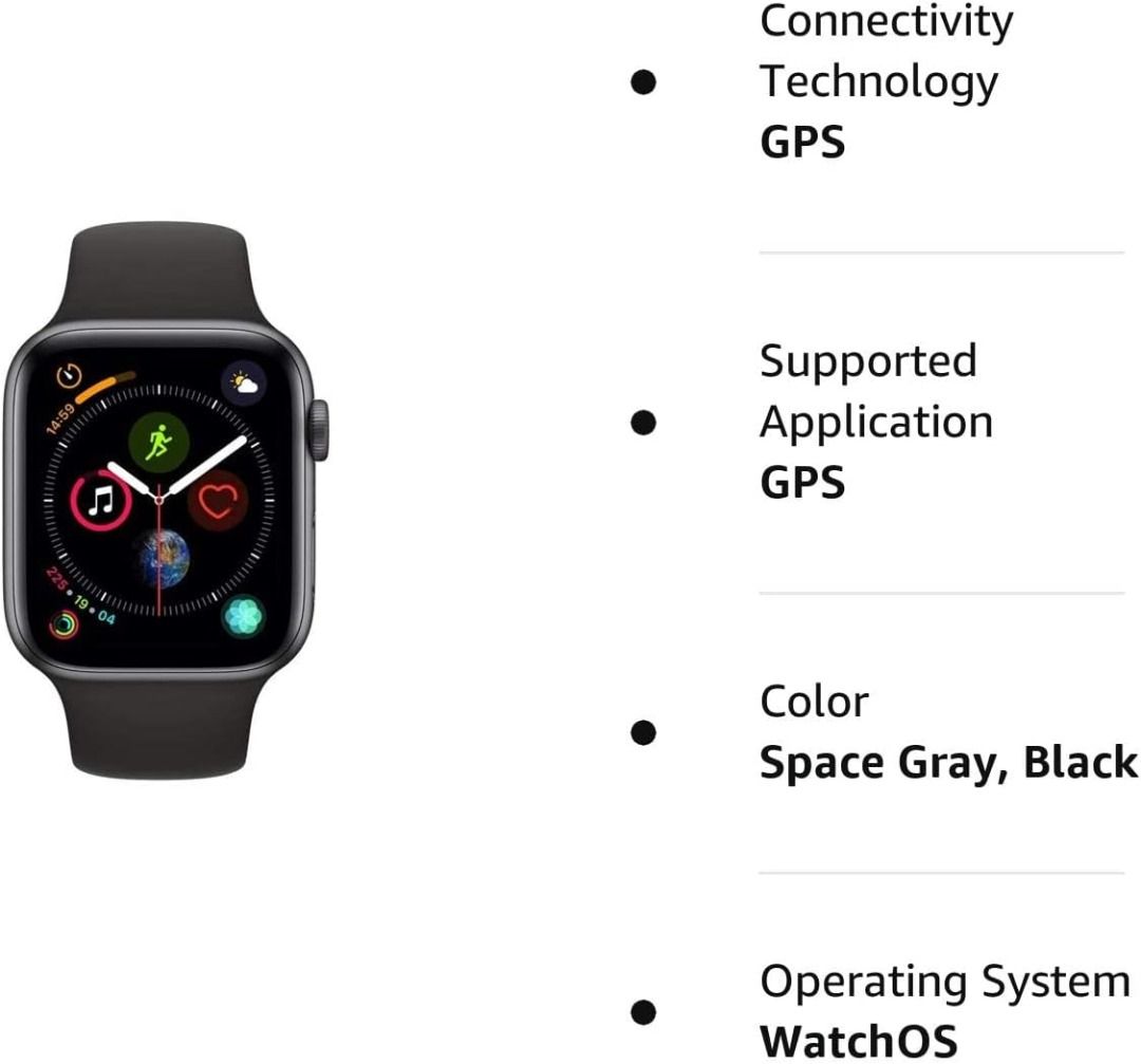 Apple Watch Series 4 GPS 40MM Space Gray Aluminum Case with
