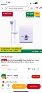 Ariston Aures Water Heater